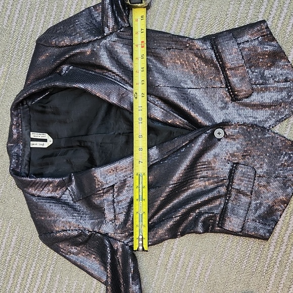 Free People Sequin Blazer Size 2 - Picture 5 of 16